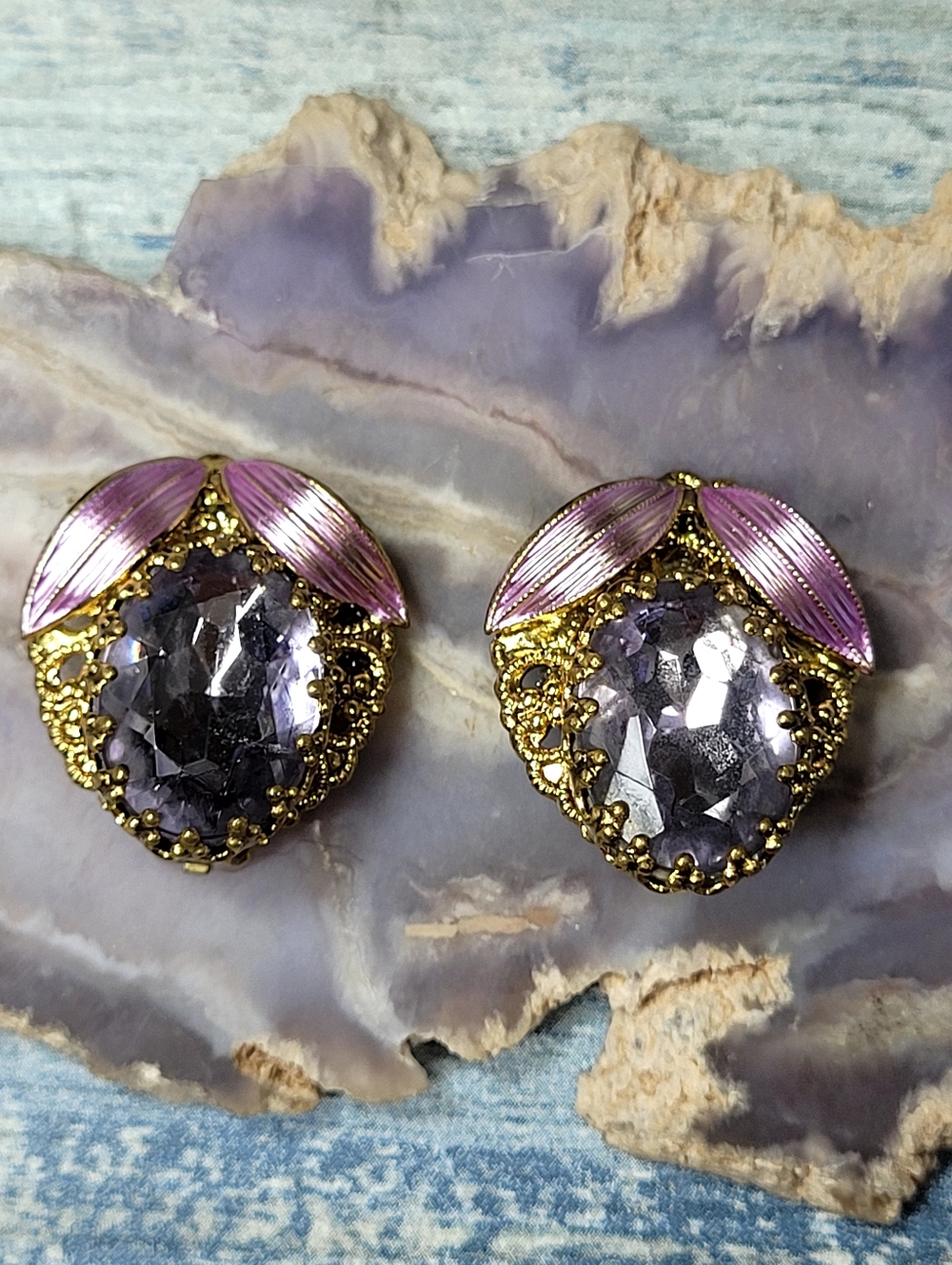 W. Germany Clip-On Earrings.